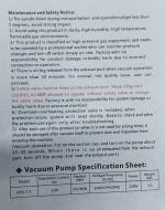 Cool Nova Multi-function Vacuum Pump